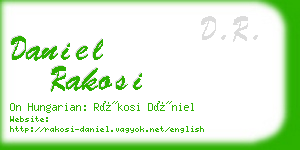 daniel rakosi business card